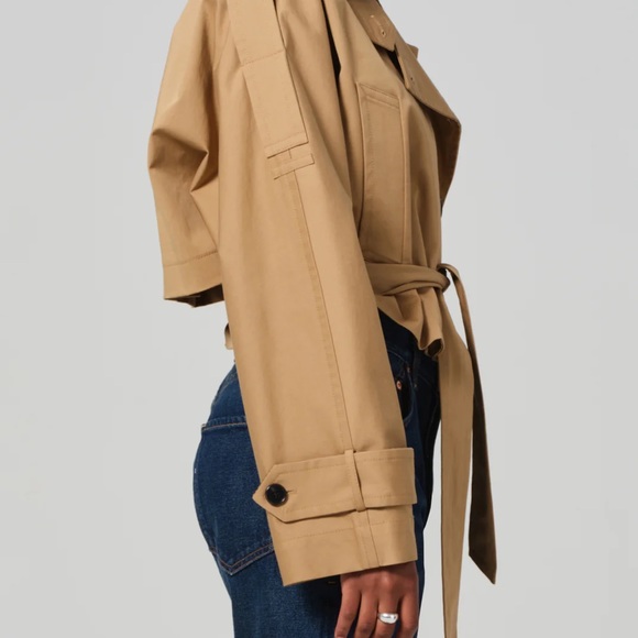 Citizens Of Humanity Tan Trench Coat - Picture 6 of 8